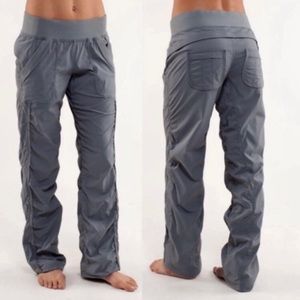 Lululemon Quick Steps Dance Pants Unlined In Gray Pinstripe 4